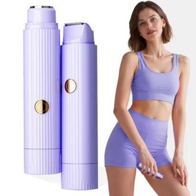 Машинка для удаления волос 2-в-1 для влажного и сухого использования, безболезненная электрическая бритва, электробритва, хорошо прилегает к коже