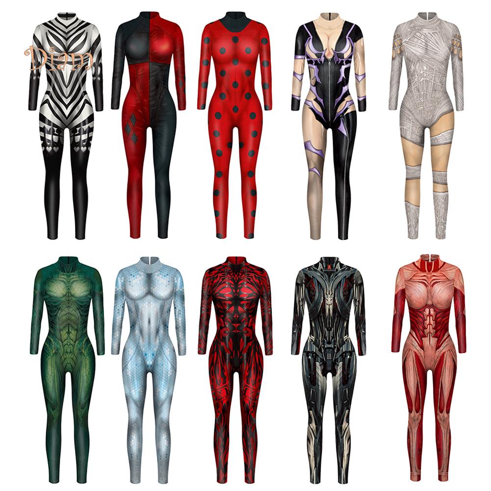 High Quality Slim Bodysuit Jumpsuit for Women On Cosplay