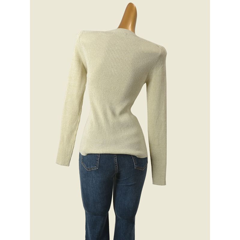 Irregular Design Knitting Cardigan Long Sleeves Sweater Female New Arrival Side Button Slit Slim-Fitting Slimming Coat