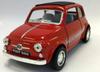 KiNSMART FIAT500 Diecast Car 1/24 (nuova500) Pull-Back (Red)
