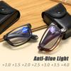 Folding Reading Glasses With Box Anti -Blue Light Men Women Portable Spectacles Eyewear Unisex Tr90 Glasses Diopter +1 .0 To +4 .0