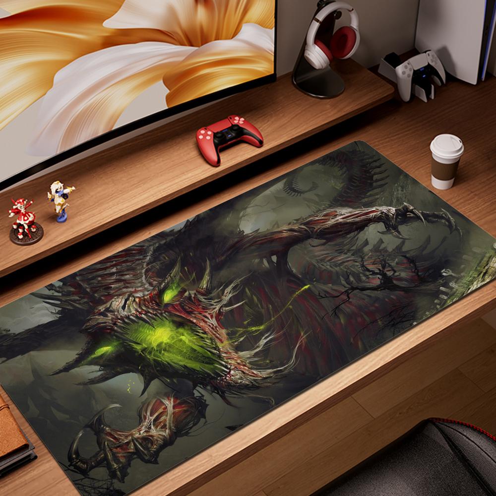 Zombie Dragon Tcg Mouse Pad Deskmat Playmat Laptop Anime Gaming Keyboard Rubber Pad on The Table Pc Gamer HD Mousepad
