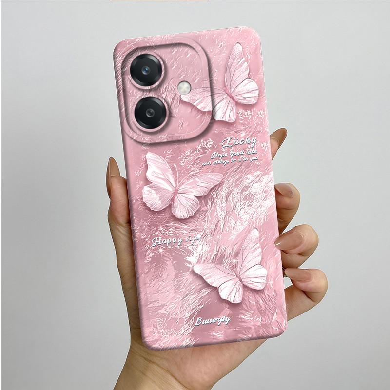 For OPPO A3 4G Phone Case A40 A40m CPH2669 CPH3669 Soft Silicone Sweet Painted Funda Coque Cartoon Printed Protective Back Cover
