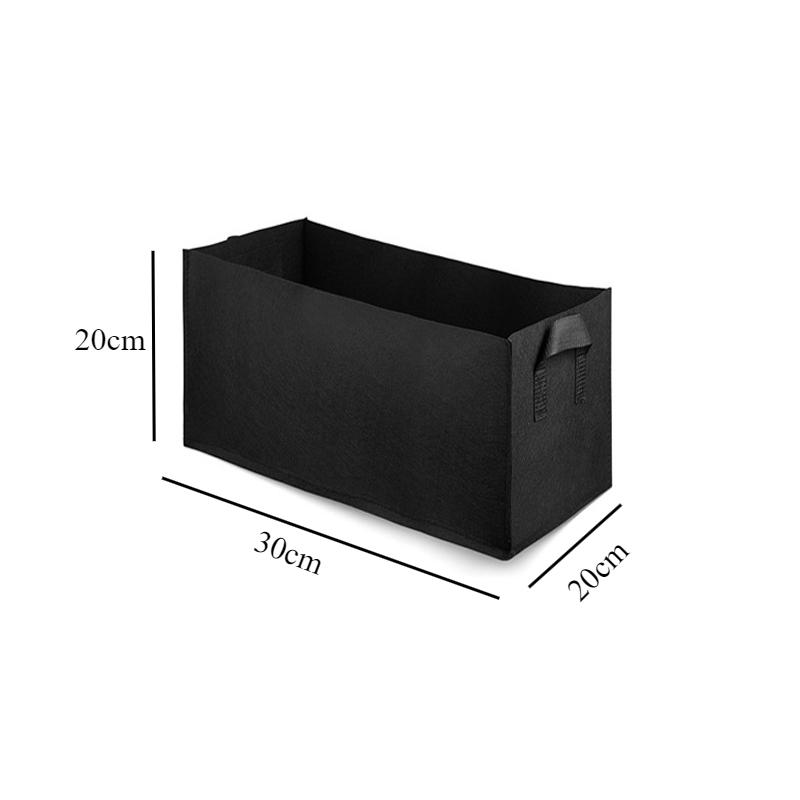 Садовый посадочный мешок с ручками, войлочный мешок для выращивания разных размеров, прямоугольный посадочный горшок для рассады, мешки для посадки овощей, помидоров, картофеля