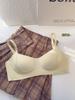 Large breasts show small underwear, women's seamless thin upper support gathers to lift summer soft support, no steel ring to close the breast bra