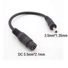 3.5 X 1.35 Mm Male To 5.5 X 2.1 Mm Female DC Power Connector Cable Adapter Laptop 3.5*1.35 To 5.5*2.1