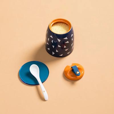 Керамический горшок для приправ, пылезащитный контейнер для соли, перца, специй, ресторанная банка для приправ, бытовое хранилище, сахарница, контейнер