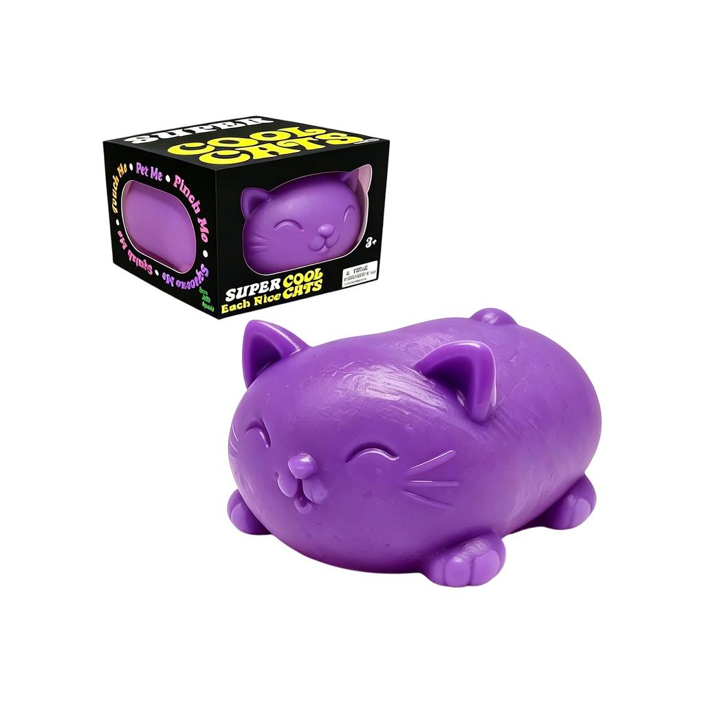 Soft Squeeze Cat Sensory Toy for Stress Relief Squishy Animal Figure for Relaxation and Hand Exercise for Adults and Kids