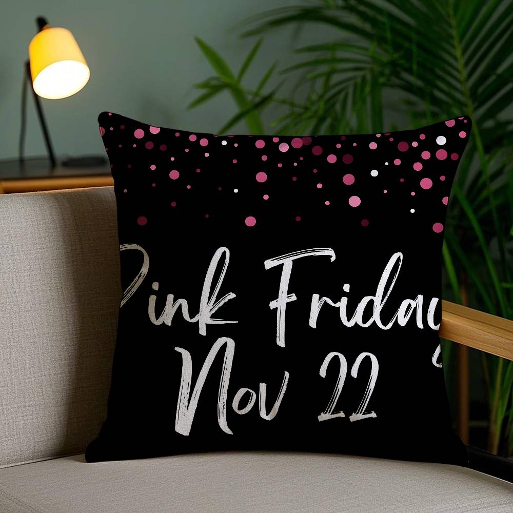 Минаж-Певица Pink Friday-P Наволочка Наволочка против пылевых клещей Невидимая молния Шелковистый короткий плюш Чехол на подушку для дивана