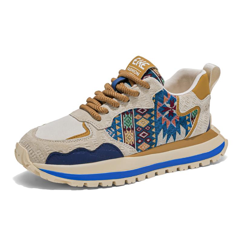 Мужские повседневные кроссовки, трендовые универсальные кроссовки для папы, модная удобная обувь на шнуровке, низкие, на толстой подошве, мужская обувь