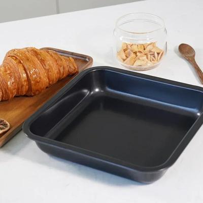 9-дюймовый квадратный противень из углеродистой стали с антипригарным покрытием, тостовая тарелка для торта, хлеба, багета, духовка, форма для выпечки пирога, пиццы, торта, противень