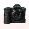 Genuine Leather Half Camera Case Nikon Z8 Mirrorless - Portable Handheld Protective Sleeve With Wrist Strap