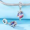 S925 Silver Animal Theme Bracelet Bead Charms Elephant Rabbit Leopard Lion Pendant Beads DIY Jewelry Making Accessories