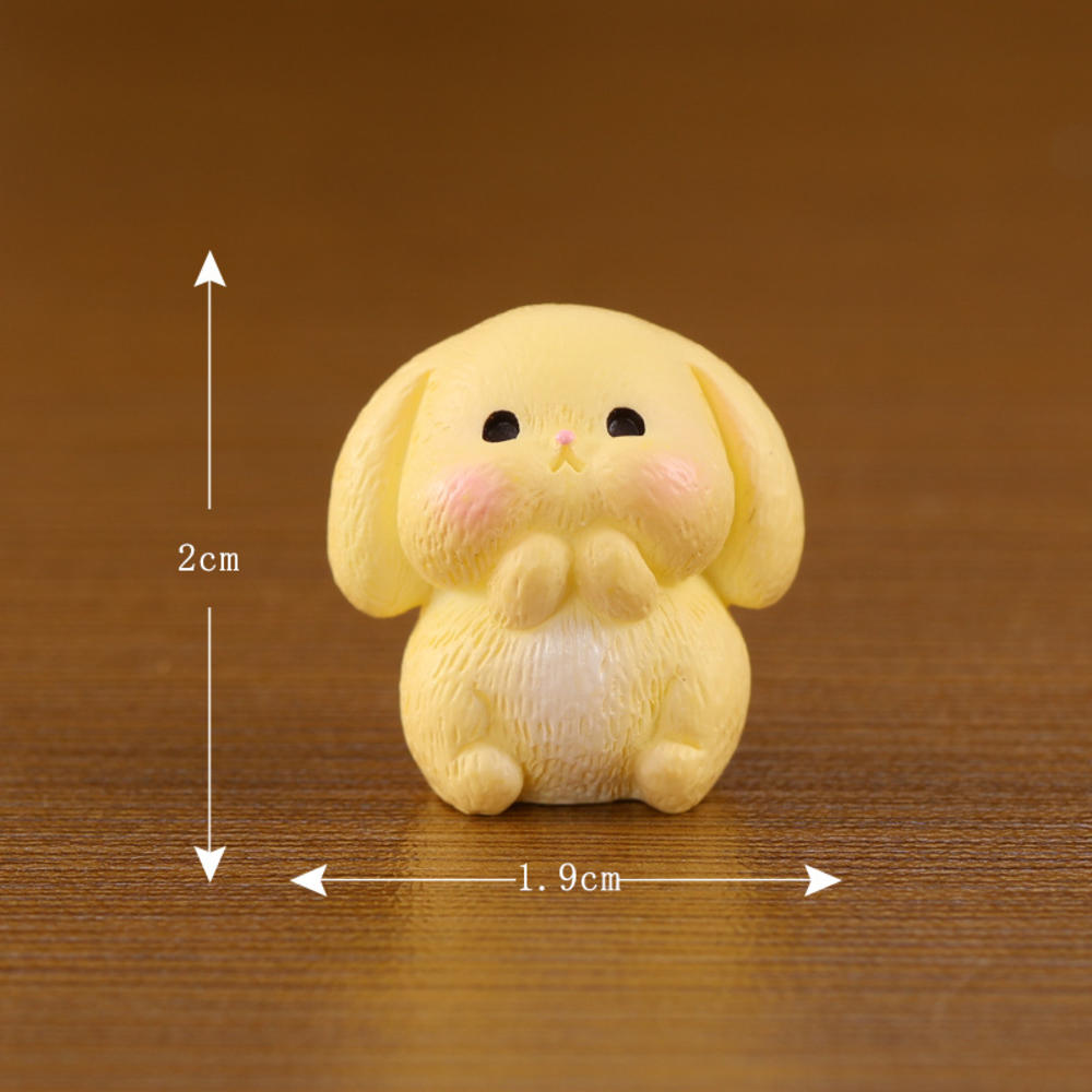 Naughty Resin Small Cat Figurine Mini Cartoon Kitten Ornaments 3D Cat Desktop Decoration Creative Car Mounted Figurines