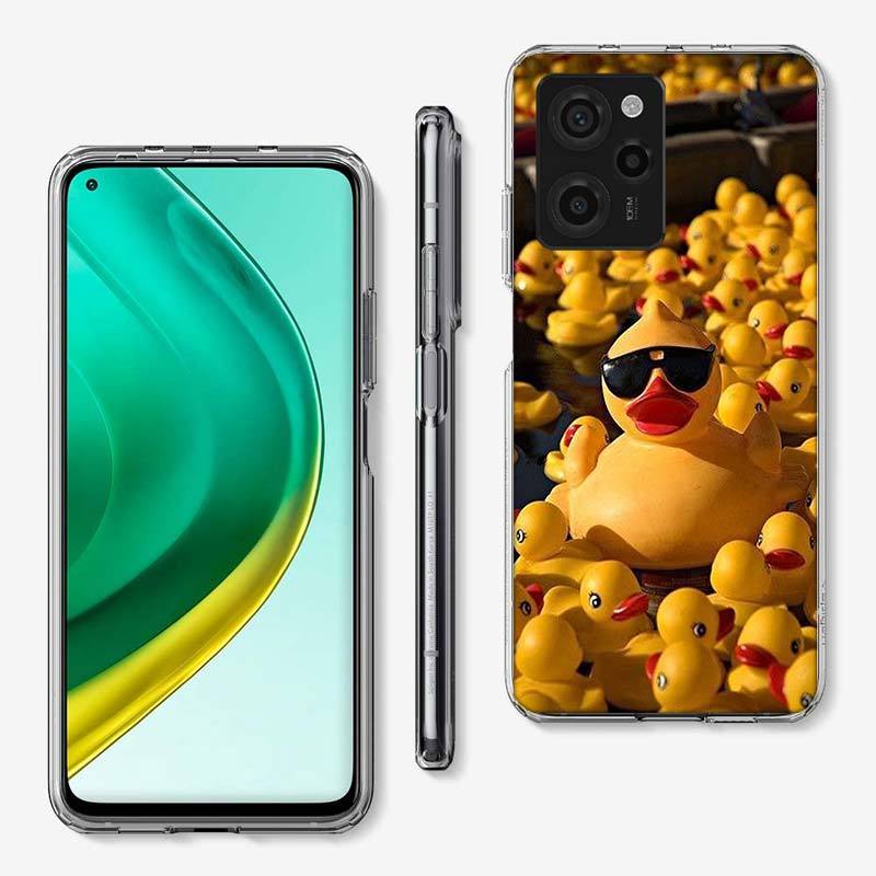 Плавающие резиновые уточки Чехол для телефона для Xiaomi Poco M8 M7 M6 M4 M3 X7 X6 X4 Pro F7 Ultra M5S Mi 14 14T 1