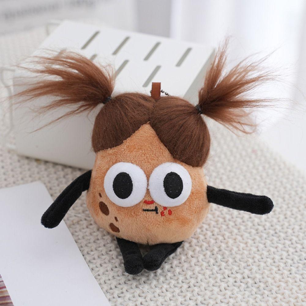 Fried Hair Potato King Big Mouth Girl Plush Keychain Big Mouth Girl    Birthday Gifts