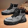 Обувь мужская новая зимняя рабочая обувь нескользящая и износостойкая ботинки Мартин с высоким берцем повседневная мужская обувь