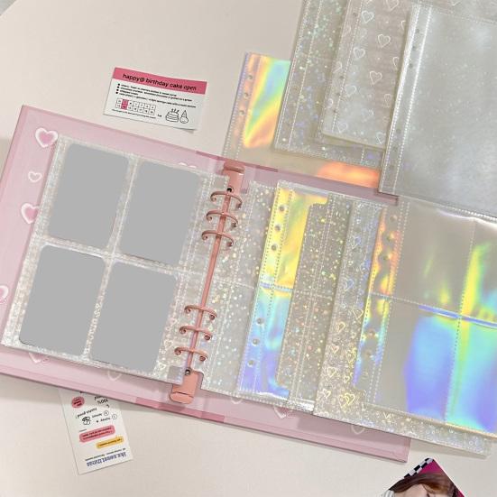 10 листов вложенных листов формата А5 прозрачные водонепроницаемые конверты для фотокарточек Idol Photo