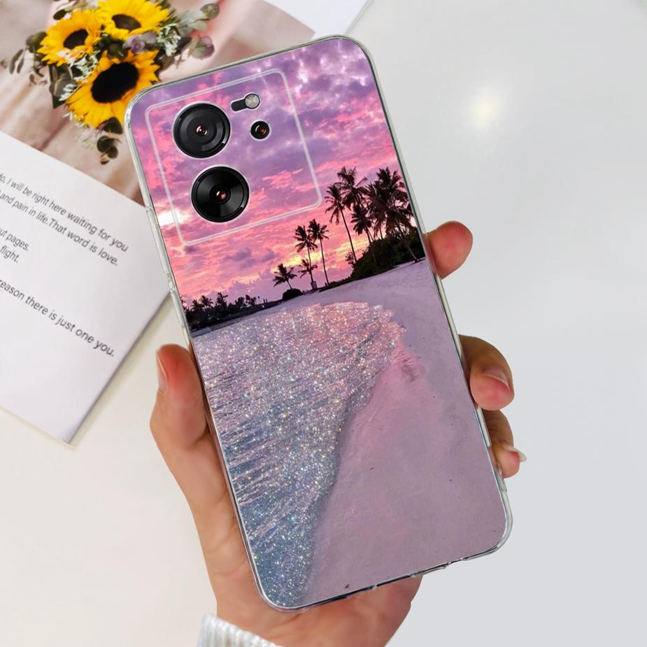 Чехол для Xiaomi 13T Pro Роскошная окрашенная задняя крышка Прозрачный силиконовый чехол для телефона Для Xiaomi Mi 13T Pro 13TPro Мягкие чехлы Сумки 6.67''