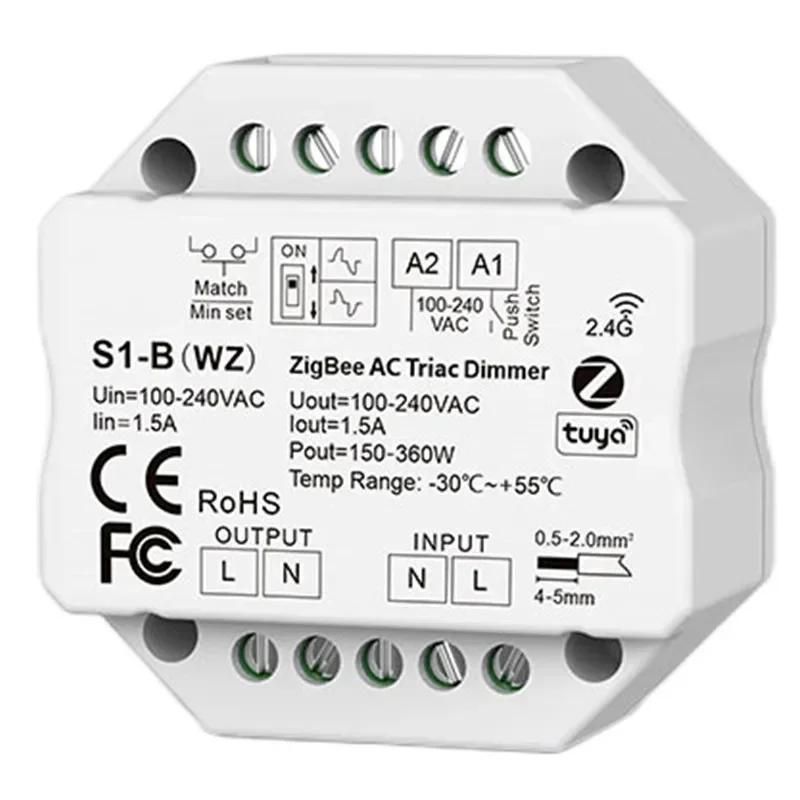 S1-B/S1-B(WT)/S1-B(ВЗ) Контроллер LED Skydance 2.4G WiFi и RF Кнопочный AC Triac Диммерный переключатель для одноцветной светодиодной ленты R11