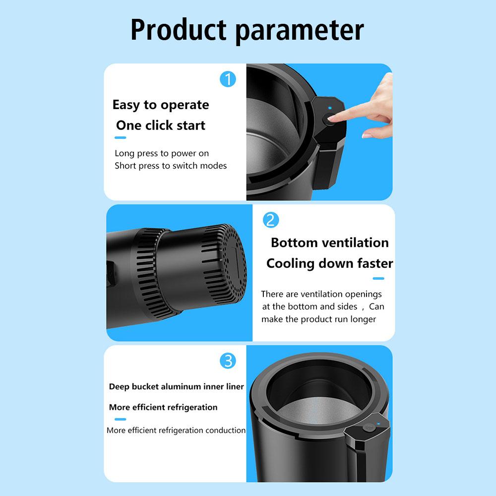 Автоматический DC 12 В подогреватель воды, портативный чайник для быстрого охлаждения, сохранение тепла, умная чашка из алюминиевого сплава, охлаждающий и нагревающий держатель для чашки