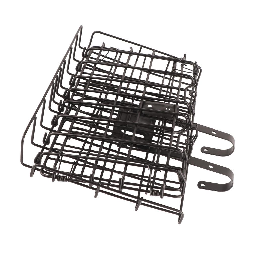 Складная задняя корзина для велосипеда, прочная, съемная, из проволочной сетки, нержавеющая, водонепроницаемая, для горного велосипеда