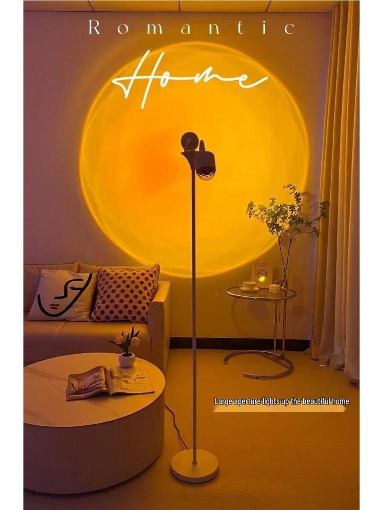 Напольная лампа Ripple Dual Sunset Light с двумя плафонами для фотосъемки и прямых трансляций.