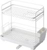 Asvel Dish Drainer Slim S-Posse W-Coat 2-Tier