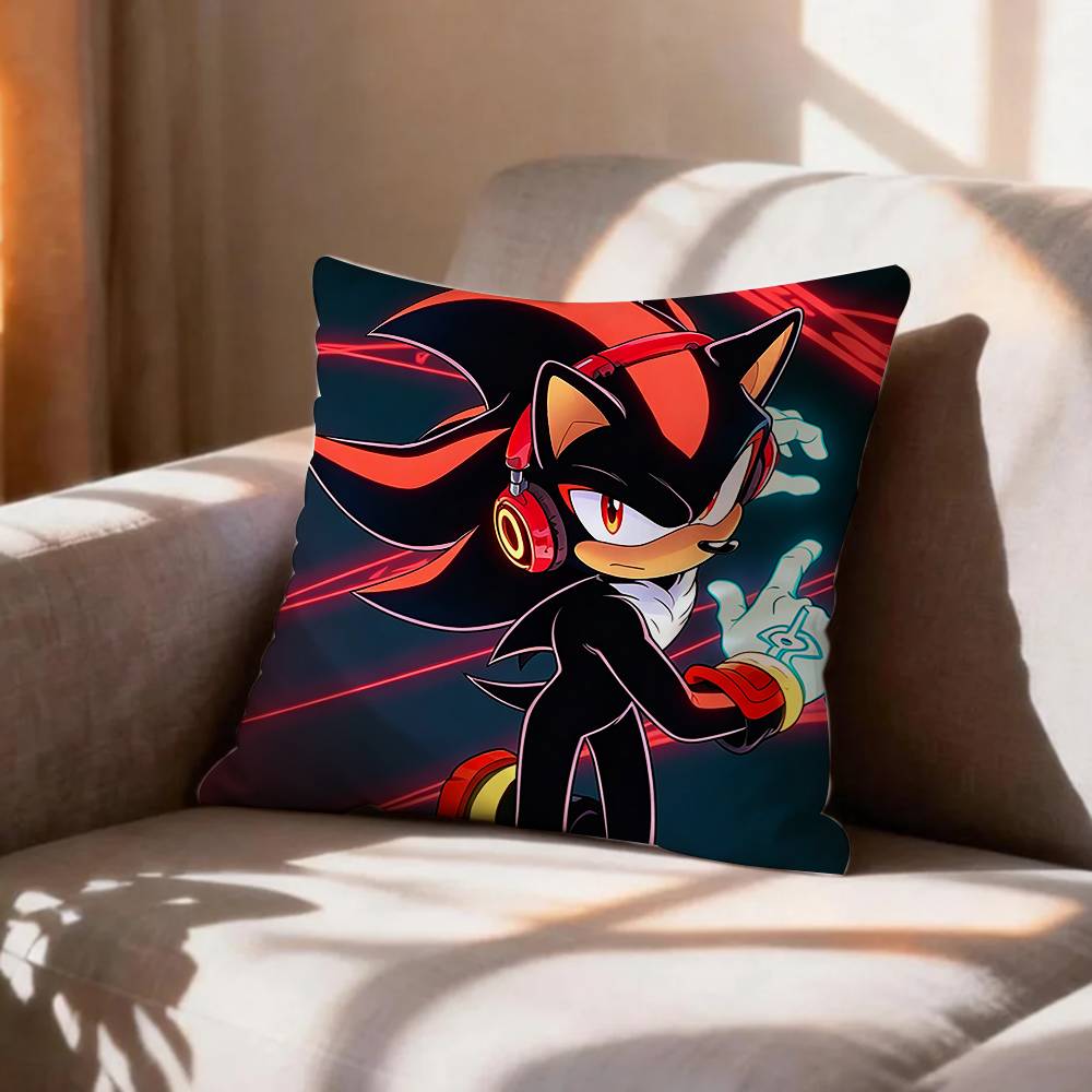 COOL SShadows SSonics Hedgehog Pillow Case Pattern Printed Pillowcase For Living Room Sofa Cushion Cover