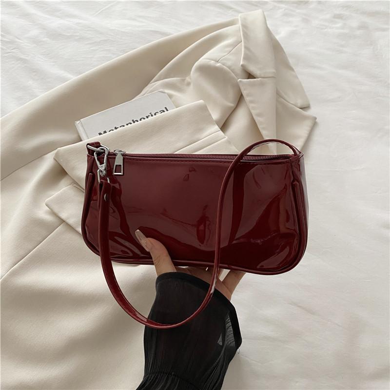 Vintage Simple Texture Small Square Bag Women Fashion Niche Design Single Shoulder Bag