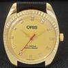 ВИНТАЖНЫЕ ШВЕЙЦАРСКИЕ МУЖСКИЕ НАРУЧНЫЕ ЖЕЛТЫЕ ЧАСЫ ORIS С РУЧНЫМ ПОДЗАВОДОМ REF 558c-a297218-1