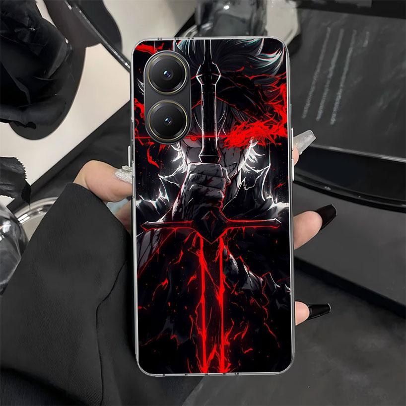 Черный Чехол для Телефона Аниме C-Clovers для Xiaomi Poco X7 X6 X5 X3 Pro F7 Ultra F6 F5 F4 Gt X4 Nfc M6 M5S M4 M3 M5 Мягкий Силиконовый Чехол
