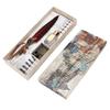 Feather Pen Set Vintage Creativity Ink Carving Writing Suit for Lover Teacher Classmate