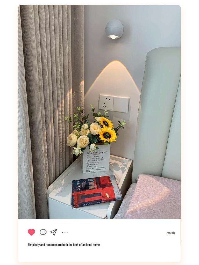 Magnetic Wireless Wall Light with Motion Sensor - Eye-Friendly Bedroom & Bedside Spotlight