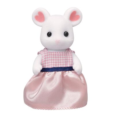Кукла Sylvanian Families Мышь ST Mark Сертифицированная Игрушка Кукольный Домик для Возраста 3+ и Sylvanian Epoch "Зефирная Мама" Ne-104 Вверх, Семьи,