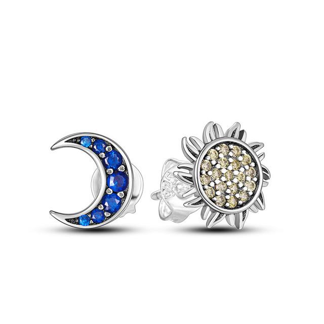 Серьги-кольца из серебра 925 пробы с цветком ромашки, серьги-кольца из серебра 925 пробы с розовым и желтым цветком для женщин, свадебные обручальные серьги с цирконием, оригинальные ювелирные изделия, подарок