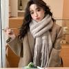 Soft Wool Scarf Containing Wool Autumn and Winter Warm Solid Color Wool Scarf Female Student Gifts Girlfriend