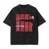 Vintage Washed Oversized Cowboy Bebop Spike Spiegel Printed T‑Shirt Retro Manga Anime Graphic Short Sleeve Loose Streetwear Cotton Tee For Men Women