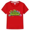 Детская футболка «My Singing Monsters» с мультяшным принтом, топы из 100% хлопка с короткими рукавами, одежда для мальчиков и девочек y2k, футболка с аниме, цельная детская одежда
