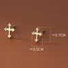 Cute Cross Stud Earrings for Women Girls Teens 925 Silver Geometric Piercing Ear Accessories