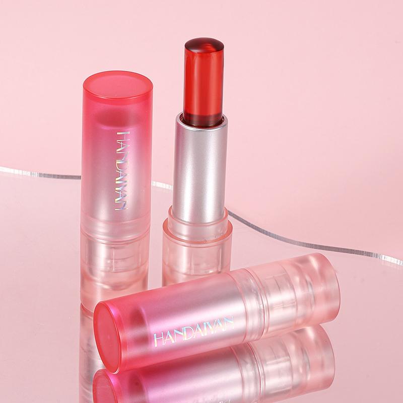 Warm Change Jelly Lip and Cheek Lip Balm Long-lasting Moisturizing Mirror Water Color Changing Lip Balm