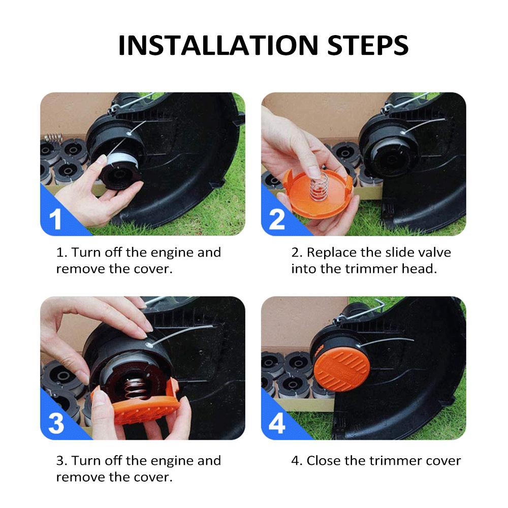 Катушка для триммера AF100, сменная катушка для триммера, прозрачная леска для триммера 0,065 дюйма,