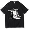 Reneé Rapp BITE ME Футболки Одежда Унисекс Футболки с Принтом Винтажные Футболки Рок-Группы Короткий Рукав Модные С Круглым Вырезом Летняя Уличная Одежда