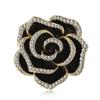 1Pc Rhinestone Camellia Flower Brooches For Women Enamel Pin  Jewelry AVE
