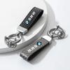 BAAO1 New Carbon fiber Car Keychain Ring Leather Emblem Keyring For BMW 1 2 3 4 5 7Series X1 X3 X4 X5 X6 X7 F10 F20 F30 G20 G30 F