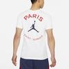 Jordan Спортивная футболка с коротким рукавом и логотипом Paris Saint-Germain, мужские топы белого цвета DB6515-100