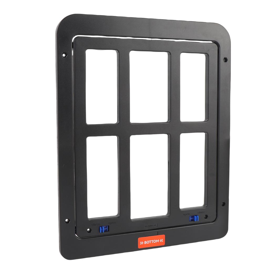 Пластиковая сетчатая дверь для собак Легкий доступ Улучшенная вентиляция Многофункциональная сетчатая дверь для питомцев Черный