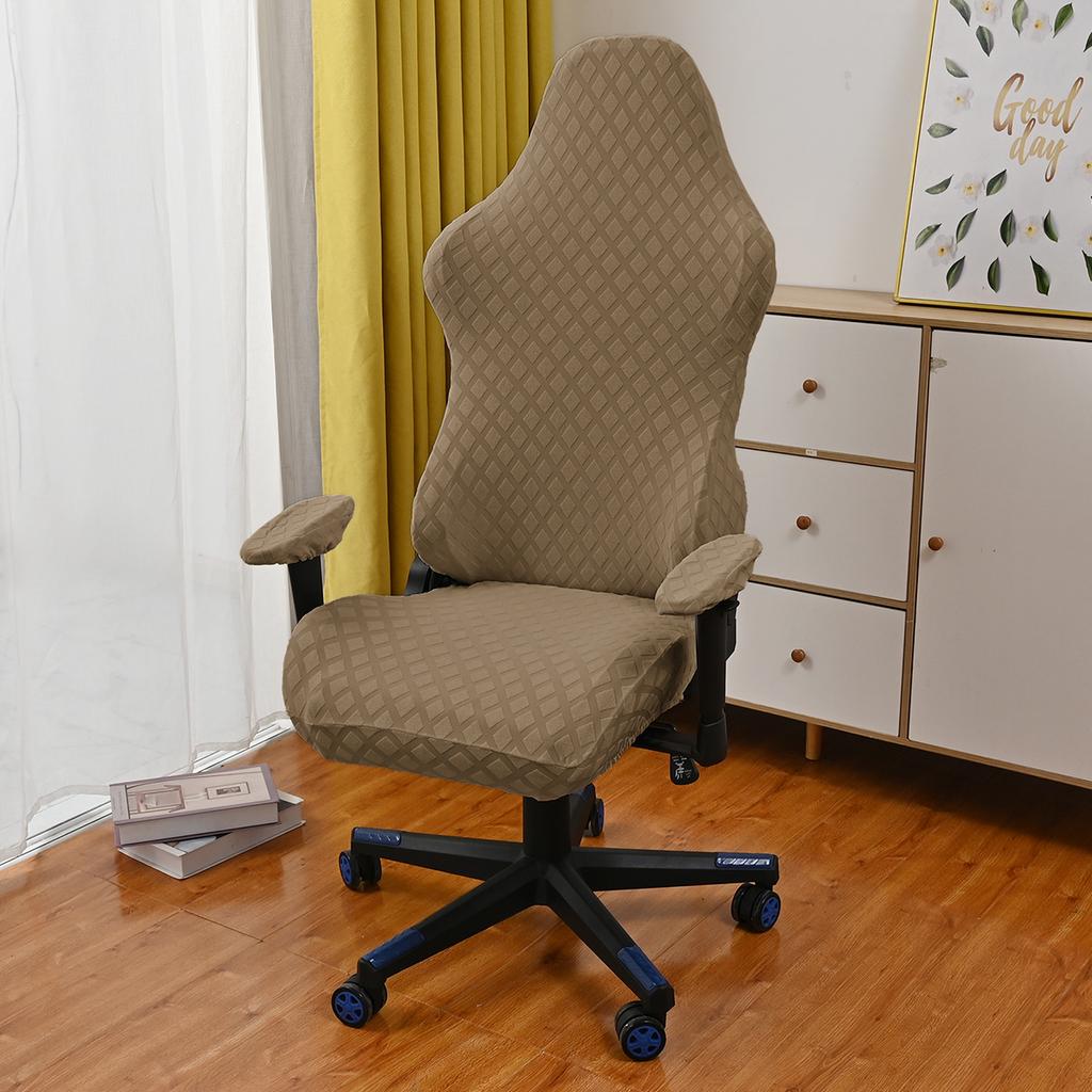 4 шт./компл. жаккардовый чехол для игрового кресла, универсальный эластичный чехол для офисного компьютерного кресла, чехол для гоночного игрового кресла с чехлом для подлокотника