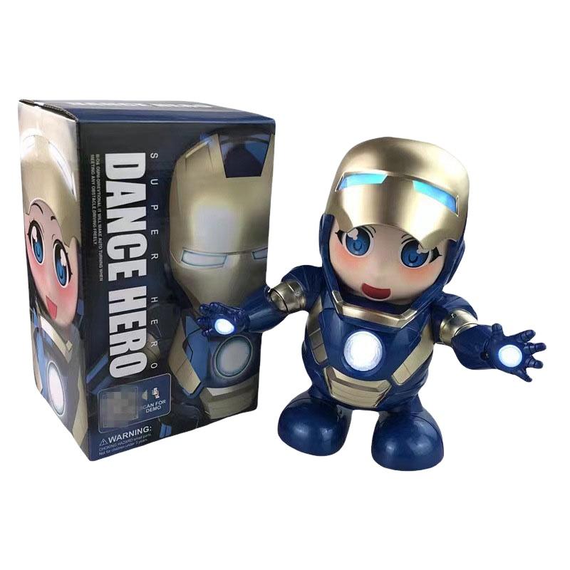 Танцующий герой Бамблби Бэтмен Человек-паук Оптимус Прайм Электрическая игрушка-робот для детей