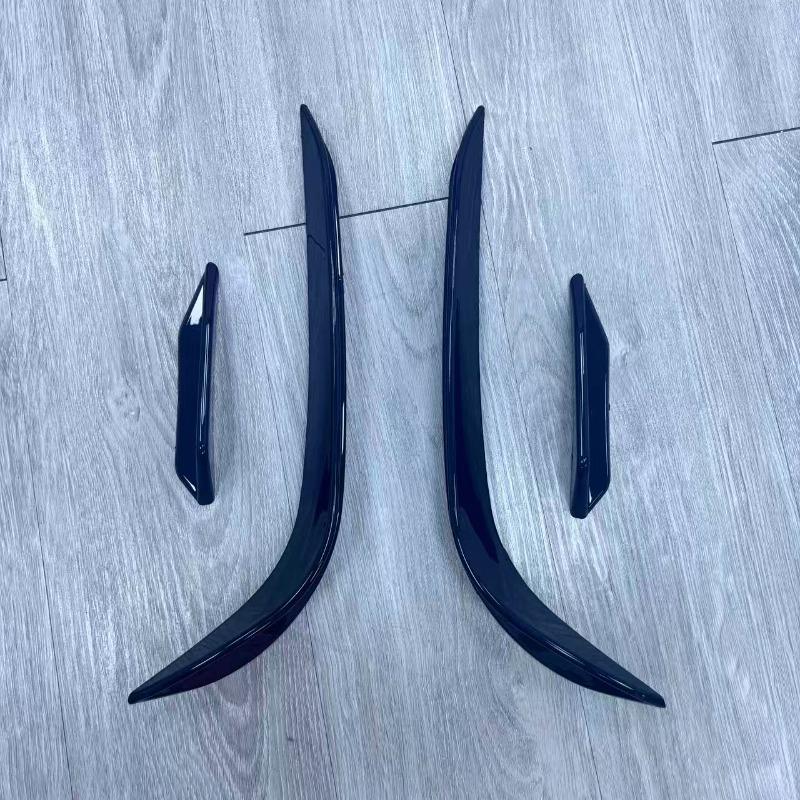 RevoZport Style Front Bumper Side Splitters for VW Golf Mk7 R (Not For R-Line) 2012-2016 Front Bumper Side Canard Spoiler Wings